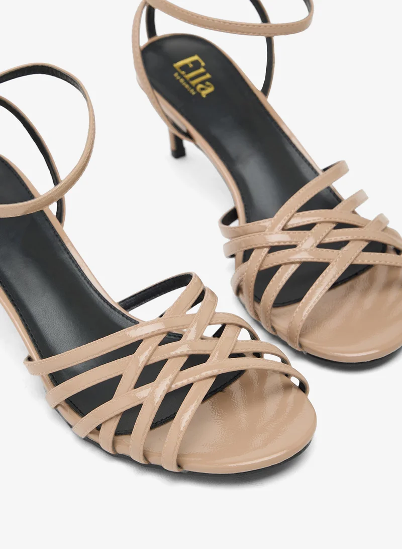ELLA Mutli Strap Mid Heel Sandal