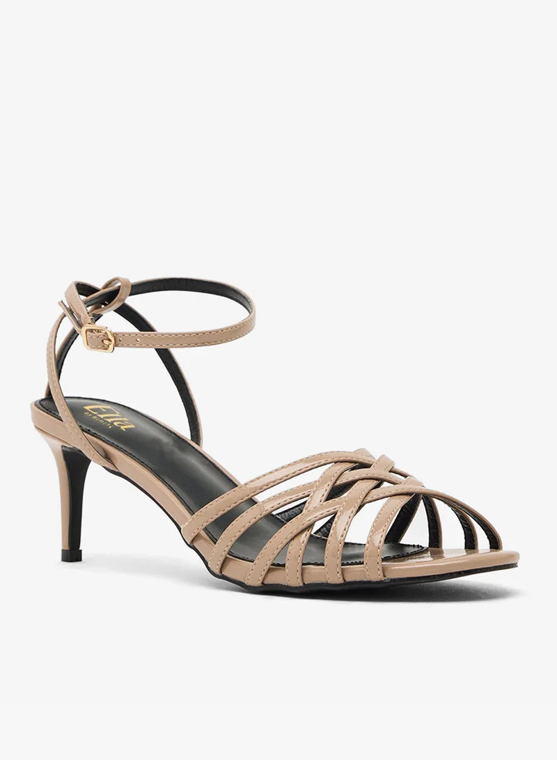 ELLA Mutli Strap Mid Heel Sandal