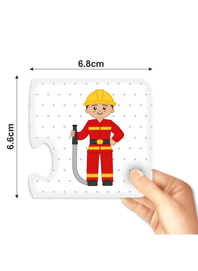 Webby Our Profession 2 Pieces Learning Pack Jigsaw Puzzle, Montessori Early Educational Pre School Puzzle Toys For 2+ Years Kid - Image 3