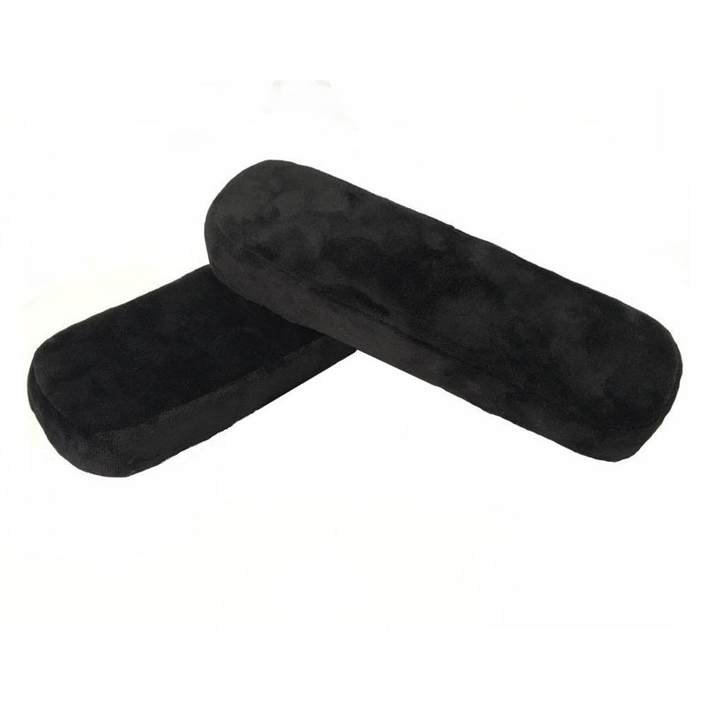 WU Memory Foam Armrest Pad for Office Gaming Chair - Crystal Velvet Cushion with Gel Option, Ergonomic Elevation Support - Image 1
