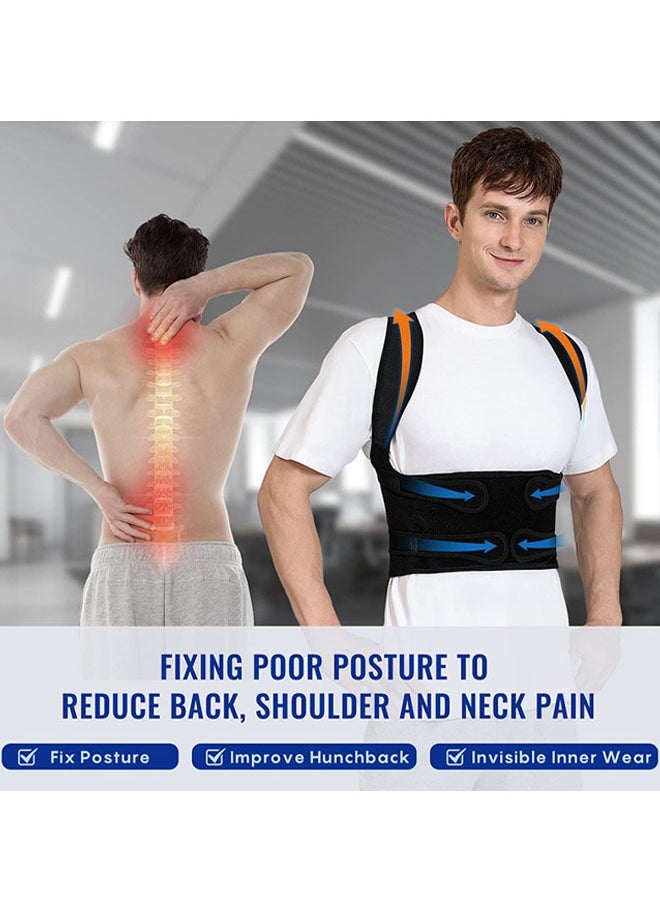 Super ZYouth Back Brace and Posture Corrector Back Straightener Belt Back Support Helps Hunchback Correction and Relieve Shoulder Neck Back Pain  - Image 2