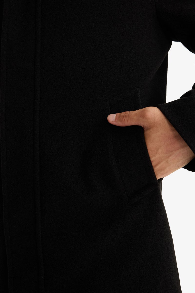 DeFacto Black Man Regular Fit Cachet Coat Casual - Image 5