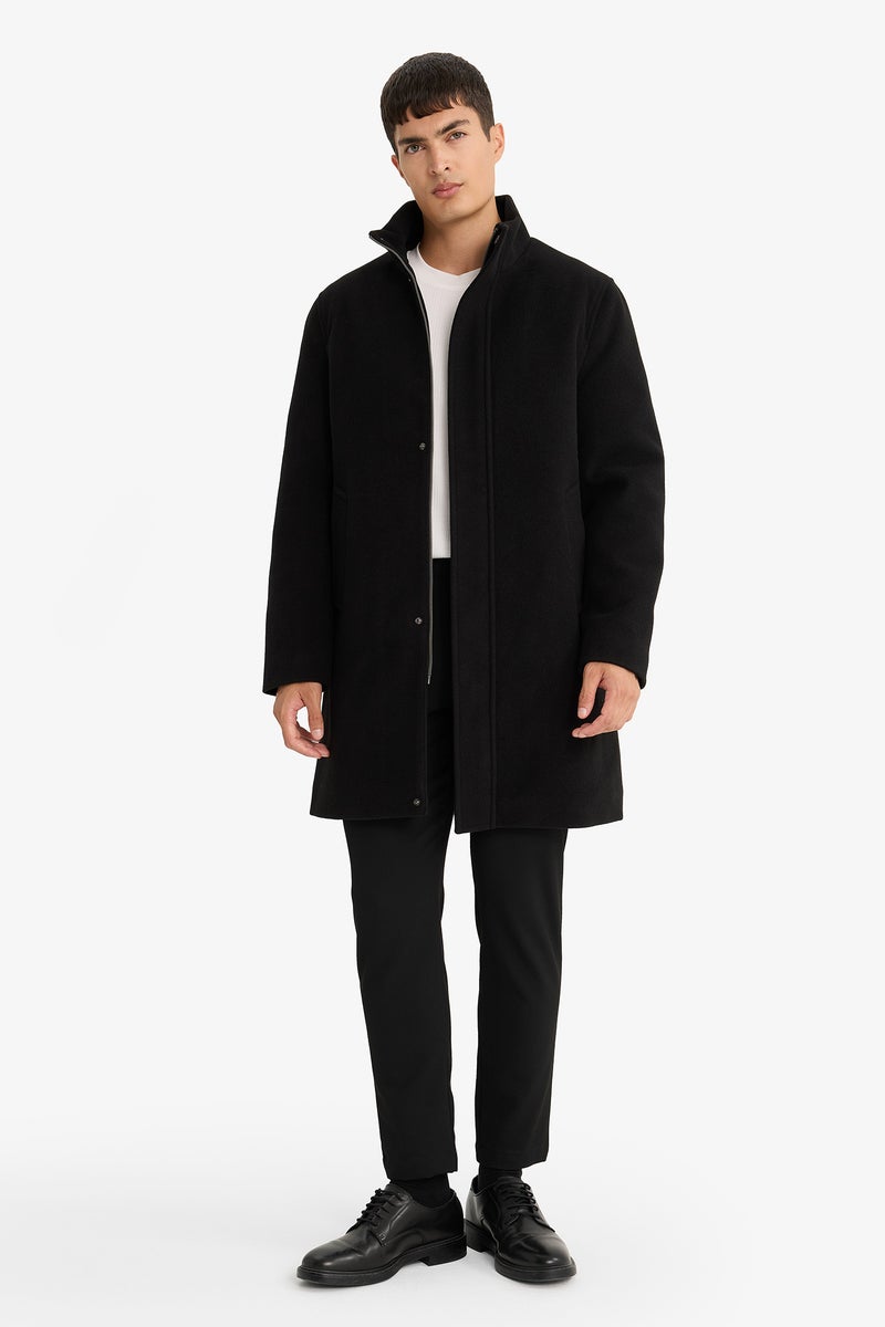 DeFacto Black Man Regular Fit Cachet Coat Casual - Image 3