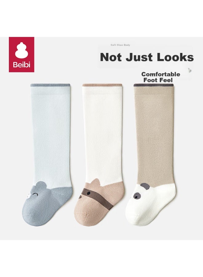 Beibi Bei Bi Baby Socks Spring And Autumn 100% Pure Cotton Newborn Baby Long Tube Socks Autumn And Winter Style Non-binding Leg 2-3 Years - Image 2