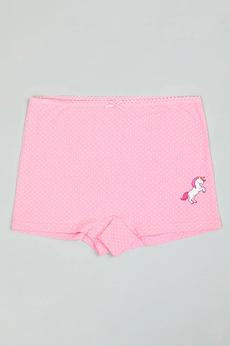 أر أند بي 5 Pack Unicorn Print Boyshorts