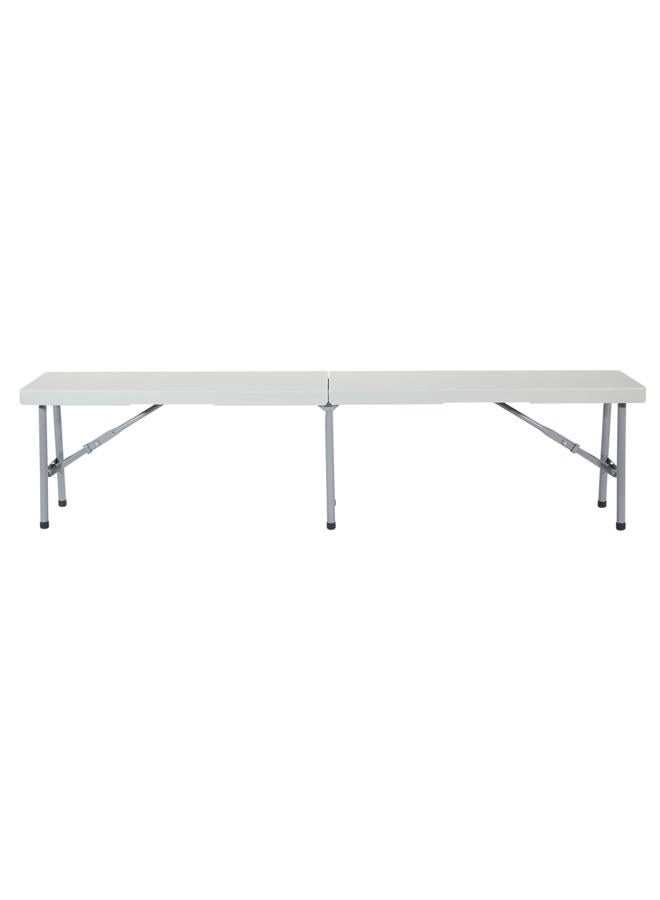 Office Star Resin Furniture for Indoor or Outdoor Use, Single, Fold in Half 6 Foot Bench - Image 4