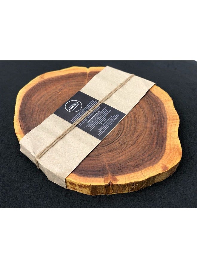 Wood Chop Wood Chop - Anti-Bacterial - Reversible - Shessham Tree Log Wooden Cutting Board - No Chemicals or Varnish Used - Natural Finish with Food Grade Mineral Oil (12 * 12 * 1.5 inch)  - Image 4
