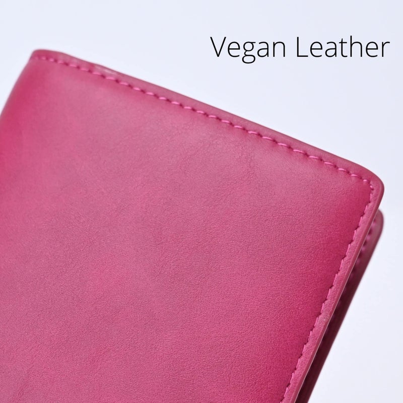 Alldaily Ultra Slim Thin Women Wallet RFID Blocking Credit Card Holder Bifold Long Ladies Billfold (Fuchsia Purple) - Image 5