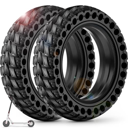 BANGTING 2PCS Upgrade 507561 Electric Scooter Solid Tires 85x20 Tires Tubeless for Gotrax GXL V2XRAPEX 8 12 x2 Tire Replacement for Hiboy S2 Xiaomi 3 Lite3Pro 21sM365 Black No tools - Image 1