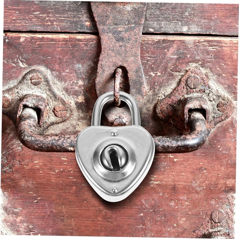Uonlytech 12pcs Heart Shape Padlocks Mini Cabinet Locks with Keys Versatile Rustproof Luggage Security Locks for Suitcases and Toolboxes - Image 5