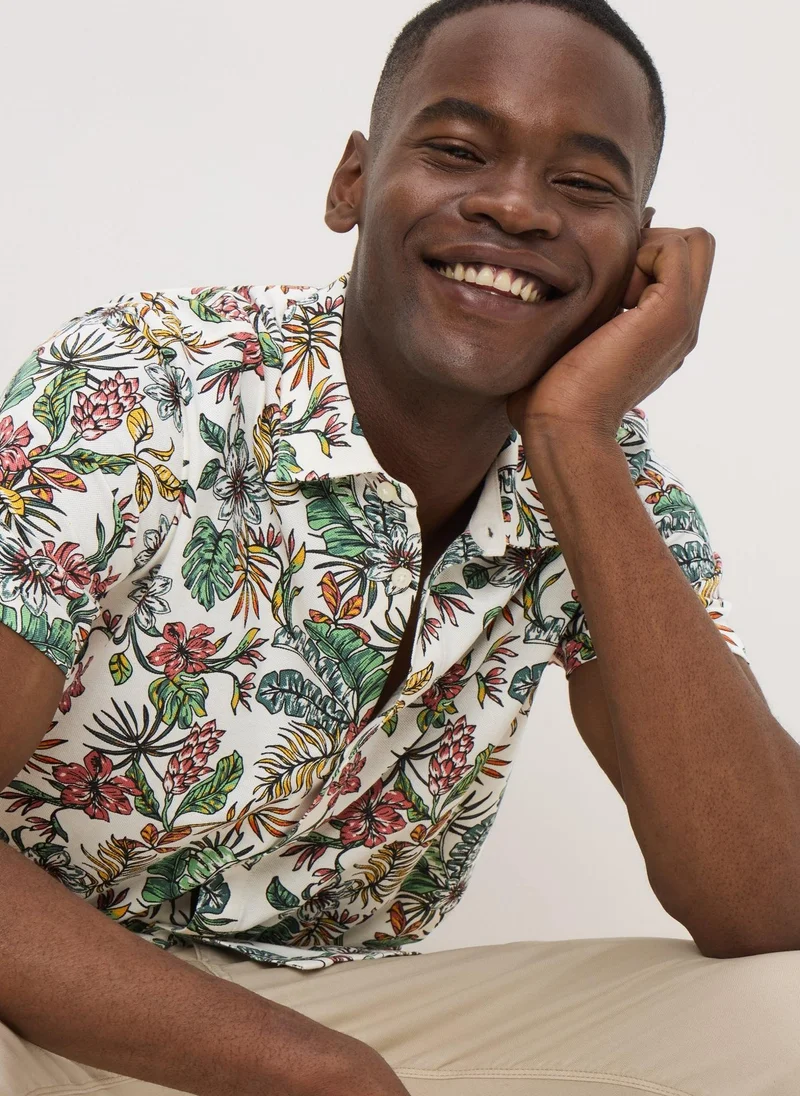 Matalan Multicolour Floral Print Shirt