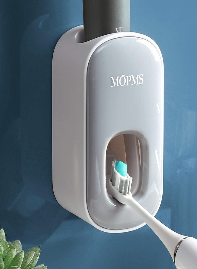 MOPMS Toothpaste Dispenser Wall Mounted for Bathroom Automatic Toothpaste Squeezer for Kids and Adult (Grey-1Pcs) - Image 1