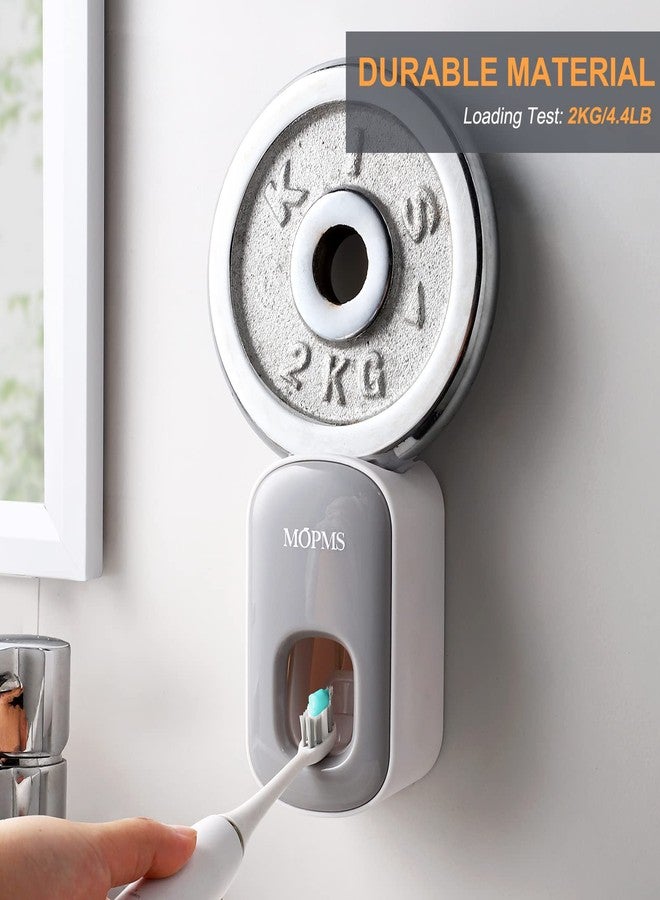 MOPMS Toothpaste Dispenser Wall Mounted for Bathroom Automatic Toothpaste Squeezer for Kids and Adult (Grey-1Pcs) - Image 5