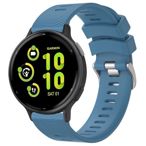 Tobfit 20mm Watch Straps for Amazfit GTS 2 Mini, Amazfit Bip/Bip U/Pro/Lite, Bip S, Amazfit GTS/ 2/2e, Galaxy Watch 4/5/6/7, Boat, Firebolt, Noise and All 20mm Watches(Light Blue) - Image 5