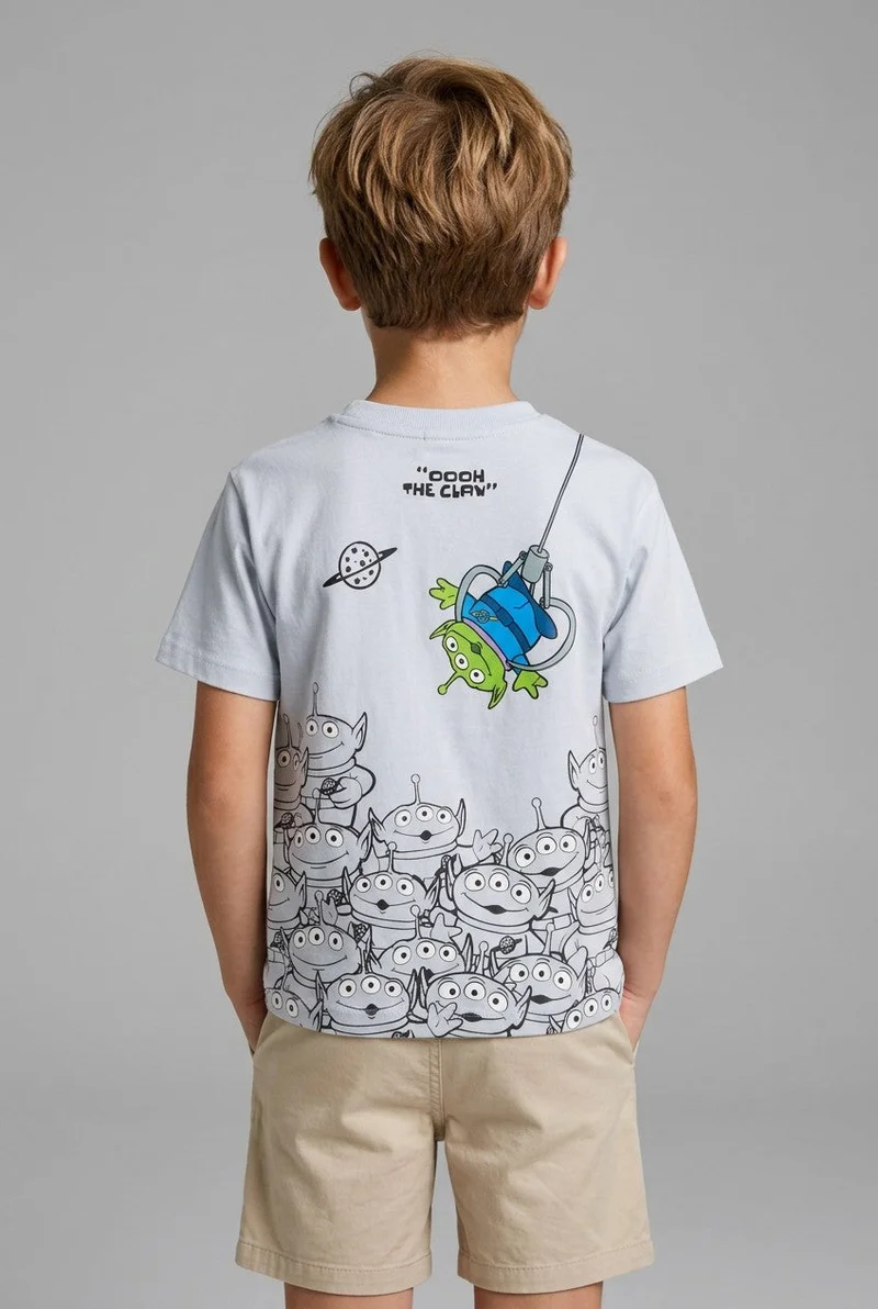 Ovs  OVS Grey Pure Cotton Toy Story Graphic T-Shirt For Boys for Men | Best Price UAE