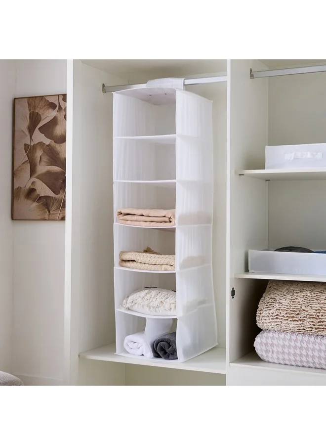 Home Box Novel Storage with 7-Compartment Hanging Organizer 35 x 45 x 125 cm