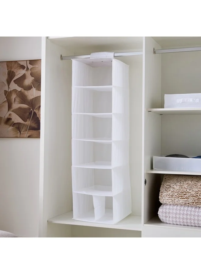 Home Box Novel Storage with 7-Compartment Hanging Organizer 35 x 45 x 125 cm