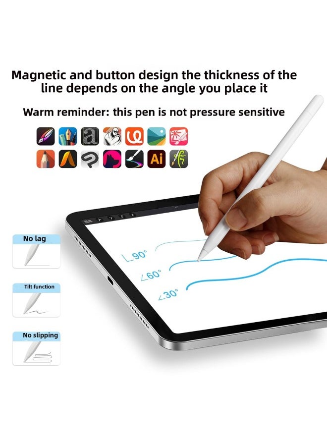 Generic - Three-generation Capacitive Pen Type C Storage Wireless Charging Bluetooth Shortcut Keys For The Latest IPAD-Color:Violet - Image 1