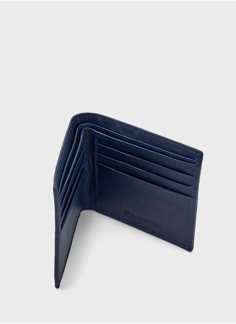 Robert Wood - Genuine Leather Bi-Fold Wallet - Image 1