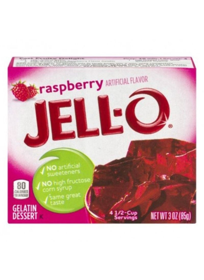 Jell-O Raspberry Gelatin Dessert 85g - Image 1