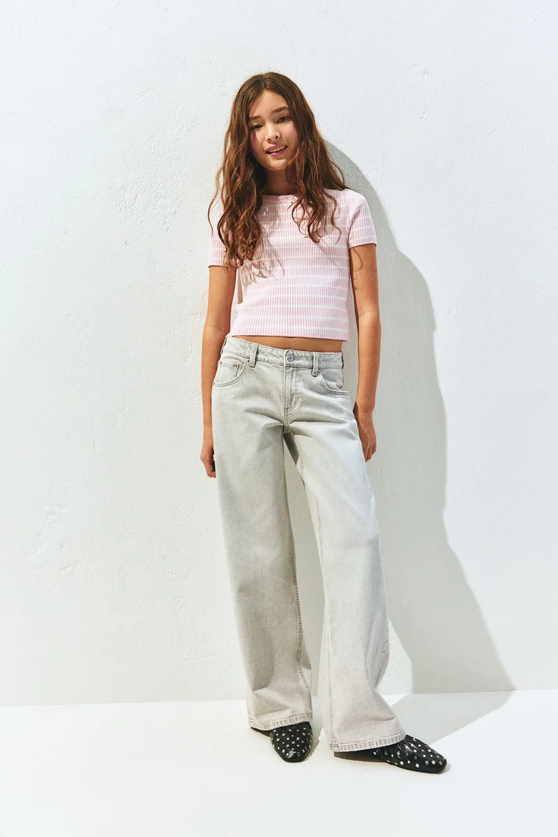 H&M Wide Leg Low Jeans