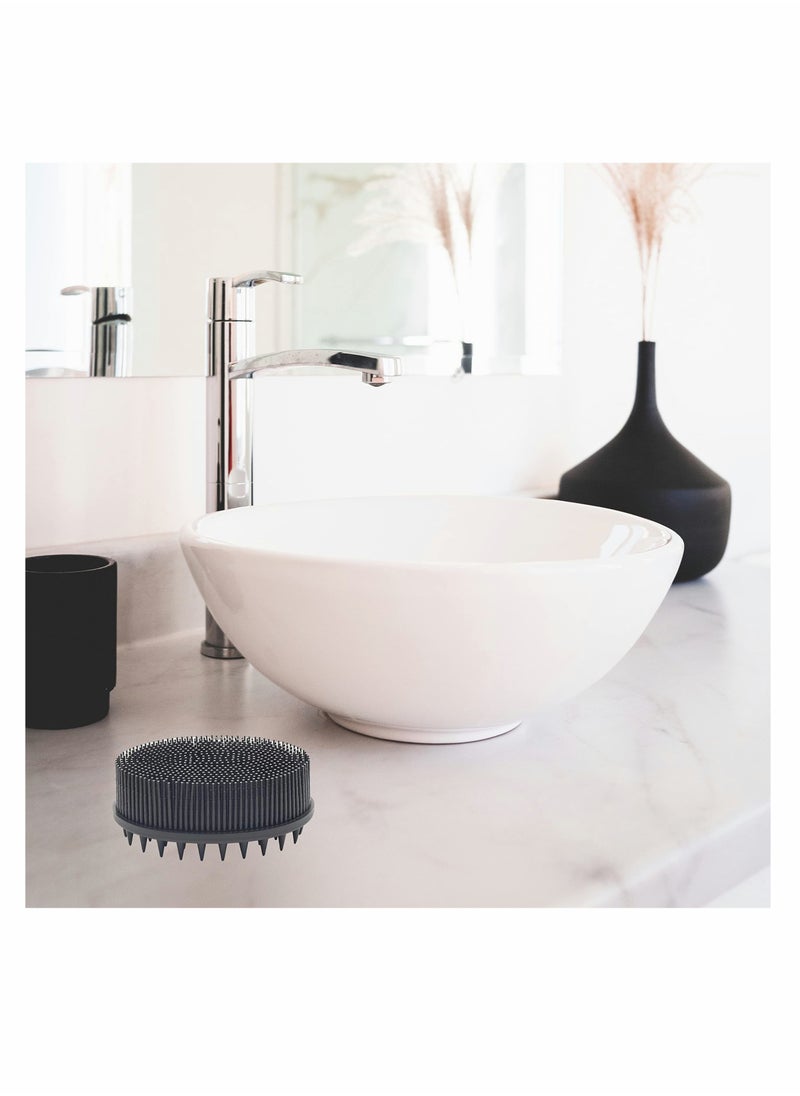 SYOSI - Upgrade 2 in 1 Bath and Shampoo Brush Silicone Body Scrubber for Use Shower Exfoliating Premium Loofah Head Scrubber Scalp Massager Brush Wet Dry Easy to Clean - Image 1