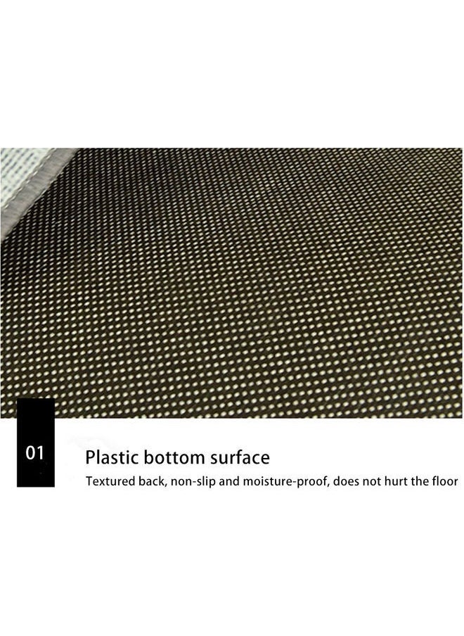 Rectangular Soft Touch Carpet Fabric Grey 160 x 230cm