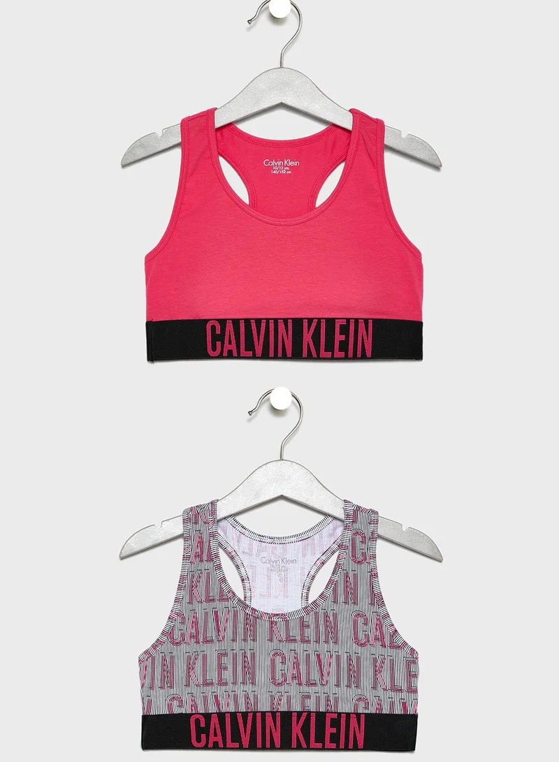 CALVIN KLEIN Teen 2 Pack Sports Bra