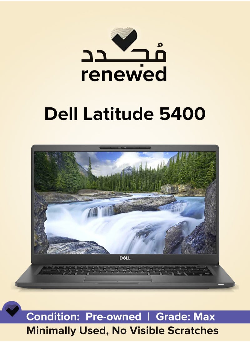 Laptops & Notebooks - RENEWED - LAPTOP DELL Latitude 5400 - CPU Intel® Core™ i5-8265U Processor - Ram 8 GB DDR4 - Hard 256 GB SSD - VGA Intel® UHD Graphics for 8th Generation Intel® - Display 14'' Inch Led  Full HD - Windows 11 Pro - English/Arabic Black - Image 1