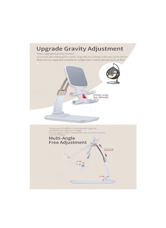 Generic - Desk Phone Holder, Foldable Hight Adjustable Phone Stand, Small And Flexible Compatible with Any Smartphones-L-311‏ - Image 1