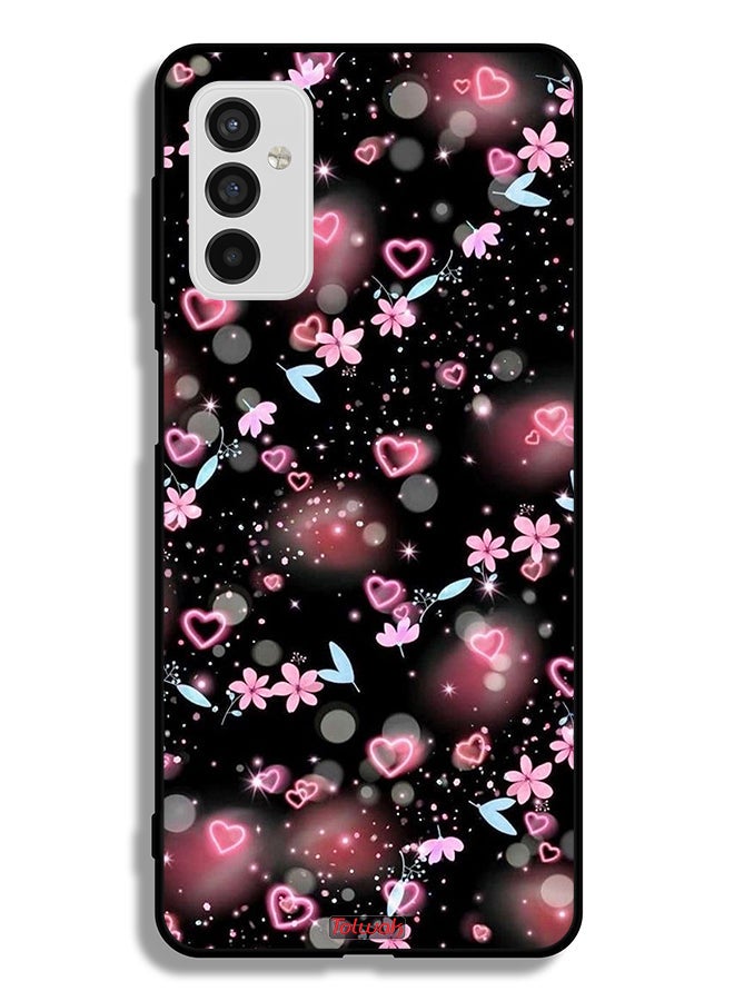 Tolwak Samsung Galaxy M52 5G Protective Case Cover Small Hearts And Flowers - Image 2