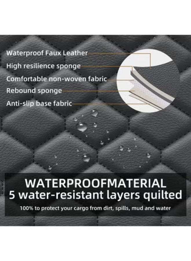 COYO 1PCs Front Car Seat Covers Leather Water Proof Seat Protector Universal fit for Most Cars SUVs and Trucks Black - Image 2