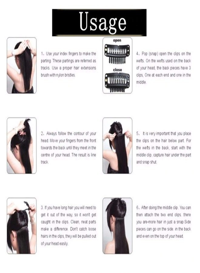 Confidence Hair Attachment Clips For Men And Women (12 Pcs Extension Clips) - Image 4