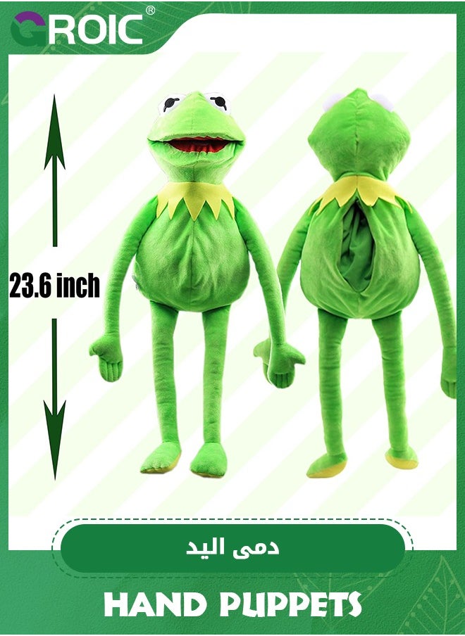 GROIC 60cm Frog Hand Puppet,Frog Puppet,Soft Puppet Plush Muppet,Soft Toy,Puppet Movie Show Soft Stuffed Plush Toy  - Image 2