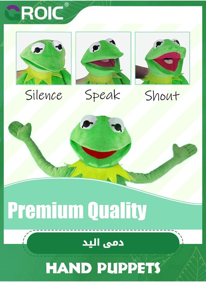 GROIC 60cm Frog Hand Puppet,Frog Puppet,Soft Puppet Plush Muppet,Soft Toy,Puppet Movie Show Soft Stuffed Plush Toy  - Image 3