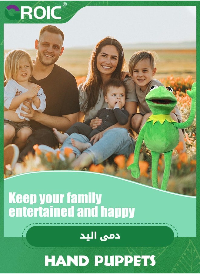 GROIC 60cm Frog Hand Puppet,Frog Puppet,Soft Puppet Plush Muppet,Soft Toy,Puppet Movie Show Soft Stuffed Plush Toy  - Image 5