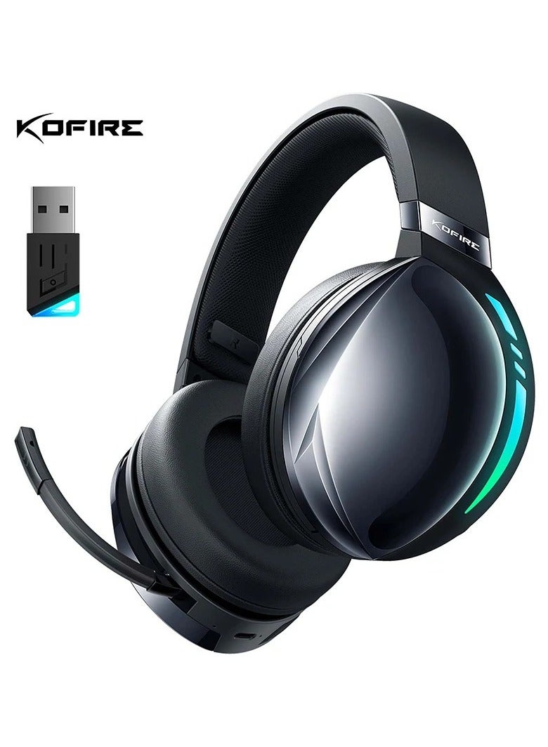 KOFIRE Kofire UG-06 Low Latency Gaming Headset 2.4G Bluetooth Wireless Headphones with Mic RGB Gradient Light Wired for PC PS5 Switch  - Image 1