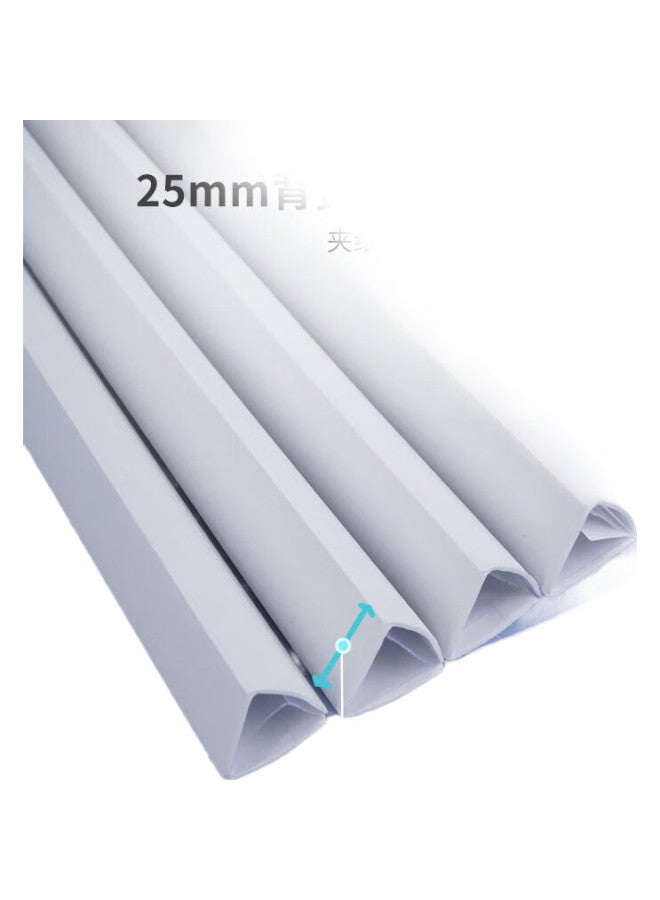 Simaa 5 A4 Transparent Lever Arch Files/Slide Bar Folders/Report Folders, 25Mm Wide Spine, Resume And Report Folders, Student Exam Storage, White 6151 - Image 2