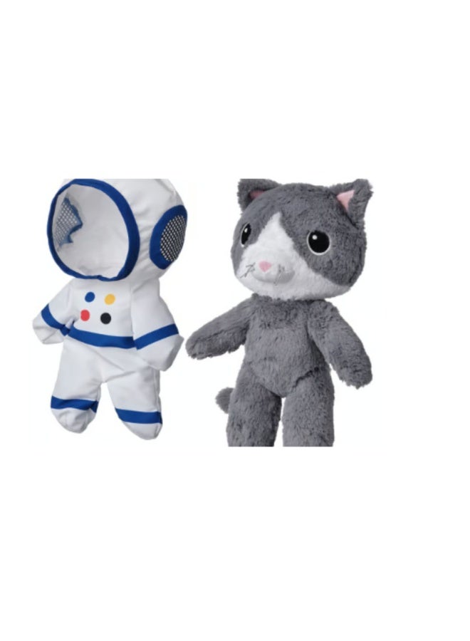 Soft toy with astronaut suit, cat, 28 cm - Image 1