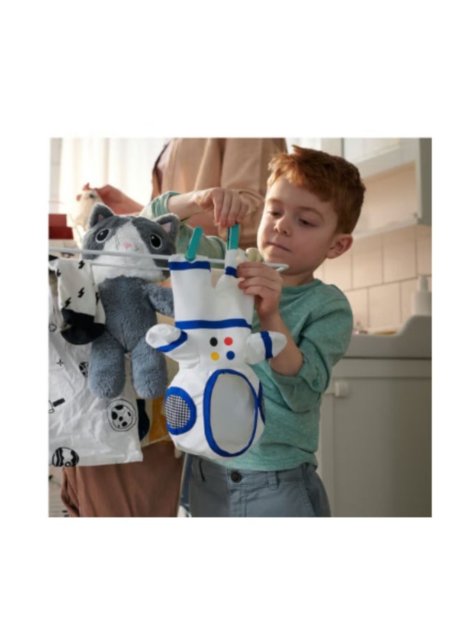 Soft toy with astronaut suit, cat, 28 cm - Image 5