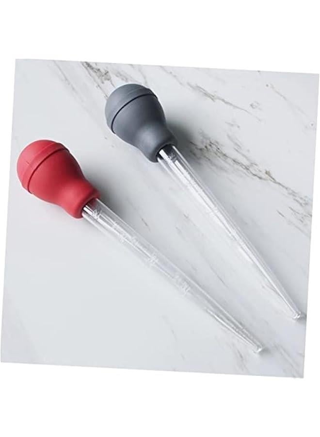 1pc Barbecue Seasoning Fluid Silicone Turkey Baster Glass Turkey Baster Liquid Baster Silicone Light Bulbs Seasoning Tube Meat Baster Lab Bread Roast - Image 4