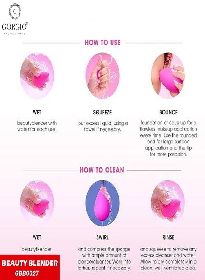 Gorgio Professional Water Drop Makeup Sponge Applicator for Foundation, Concealer, Cream & Powder Blending, Soft Beauty Puff (Color/Shape May Vary) - Image 3