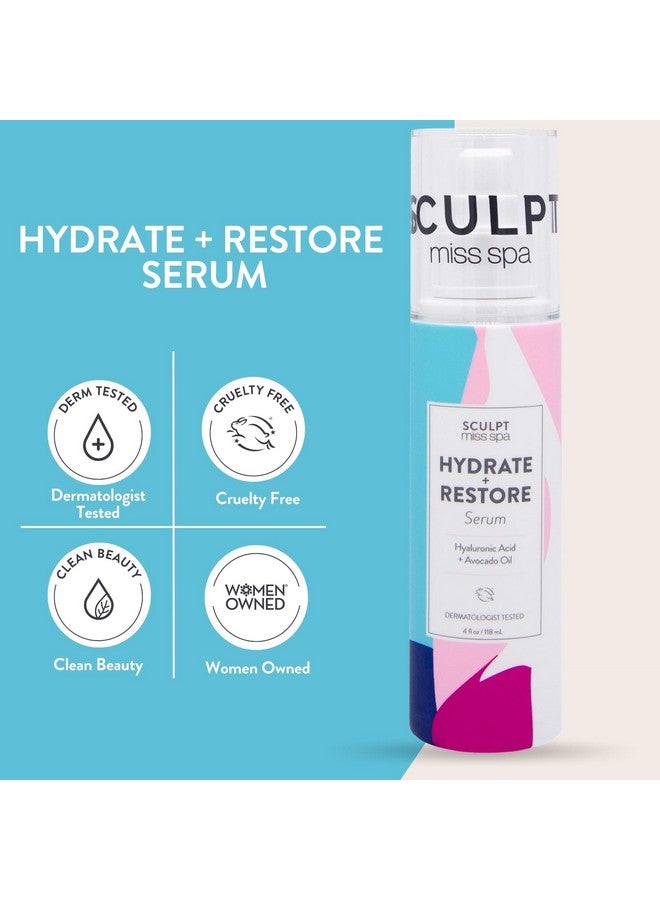 MISS SPA Face Serum For Women Hydrate Restore Facial Body Serum Hyaluronic Acid Face Serum For Glowing Skin Care Products Dermatologist Tested - Image 3