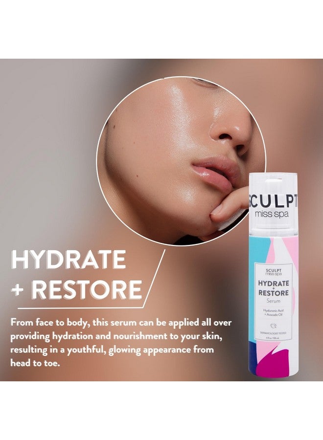 MISS SPA Face Serum For Women Hydrate Restore Facial Body Serum Hyaluronic Acid Face Serum For Glowing Skin Care Products Dermatologist Tested - Image 4