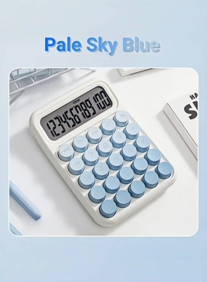Generic Standard Gradient Blue Calculator,12 Digit Display and Big Buttons, Cute Desk Calculator Office Teachers Students School Accessory  - Image 4