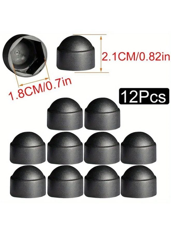 12 قطعة من أغطية حماية براغي M6 M8 M10 M12 مقاس 18 ملم لتويوتا كورولا راف4 ياريس - Image 1