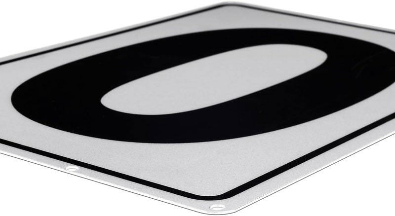 Kichwit Metal House Numbers Address Sign Reflective Aluminum Mailbox Number, 10 x 7 Inches, Number 0 - Image 2