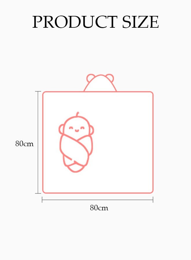 DUNISO Baby Bath Towels Newborn Hooded Baby Towel Ultra Absorbent and Soft Cotton Hooded Washcloth for Baby Toddler Infant Unisex Hooded Baby Bath Towel - Image 3