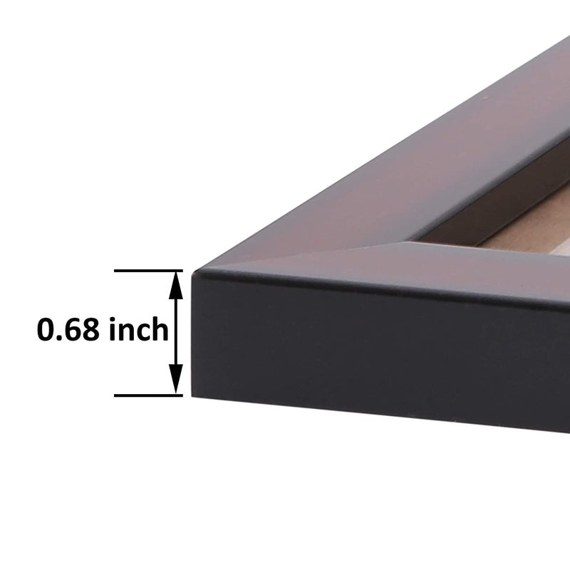 Stuthi Arts إطارات صور حائط خشبية بني بحجم A4 من ستوثي آرتس - Image 4