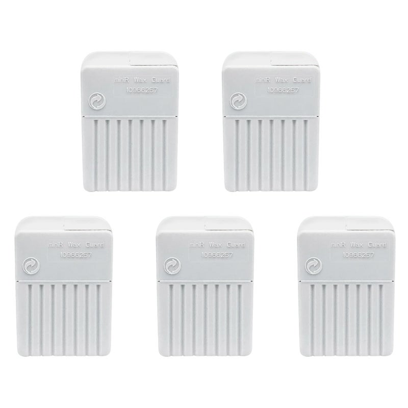 Jungle Care for Siemens/Signia 2.0 MiniReceiver Wax Guards Filters Hearing Aid Accessories Cerumen Stop Cleaning Tool Replacements #10966257 5-Pack/40 Filters (Sony C10 & E10 Compatible) - Image 1
